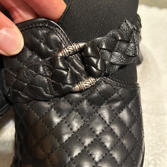 Brighton Roman Black Leather Heeled Ankle Boots - Picture 13 of 14